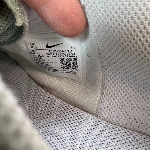 Nike Air Force 1 Shadow Seafoam Women 8.5 Active Athletic Pink Tennis Sneaker - Picture 9 of 9